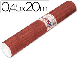 Rollo adhesivo Aironfix 100µ madera oscuro 0,45x20 m.
